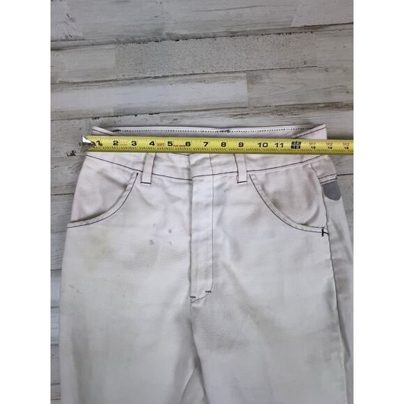 VTG 70s Sears “Put On Shop” Jeans Destroyed Workwear USA Distressed Flare 29x31 - Picture 13 of 14